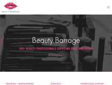 Tablet Screenshot of beautybarrage.com